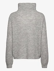 Second Female - Lusinda Knit T-Neck Zip - džemprid - grey melange - 1