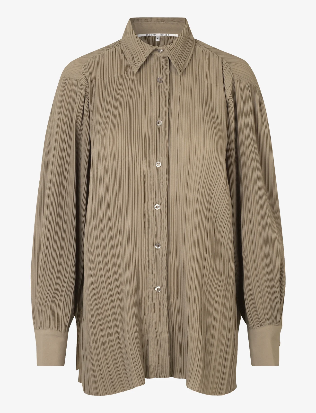 Second Female - Tracy Shirt - long-sleeved shirts - roasted cashew - 0