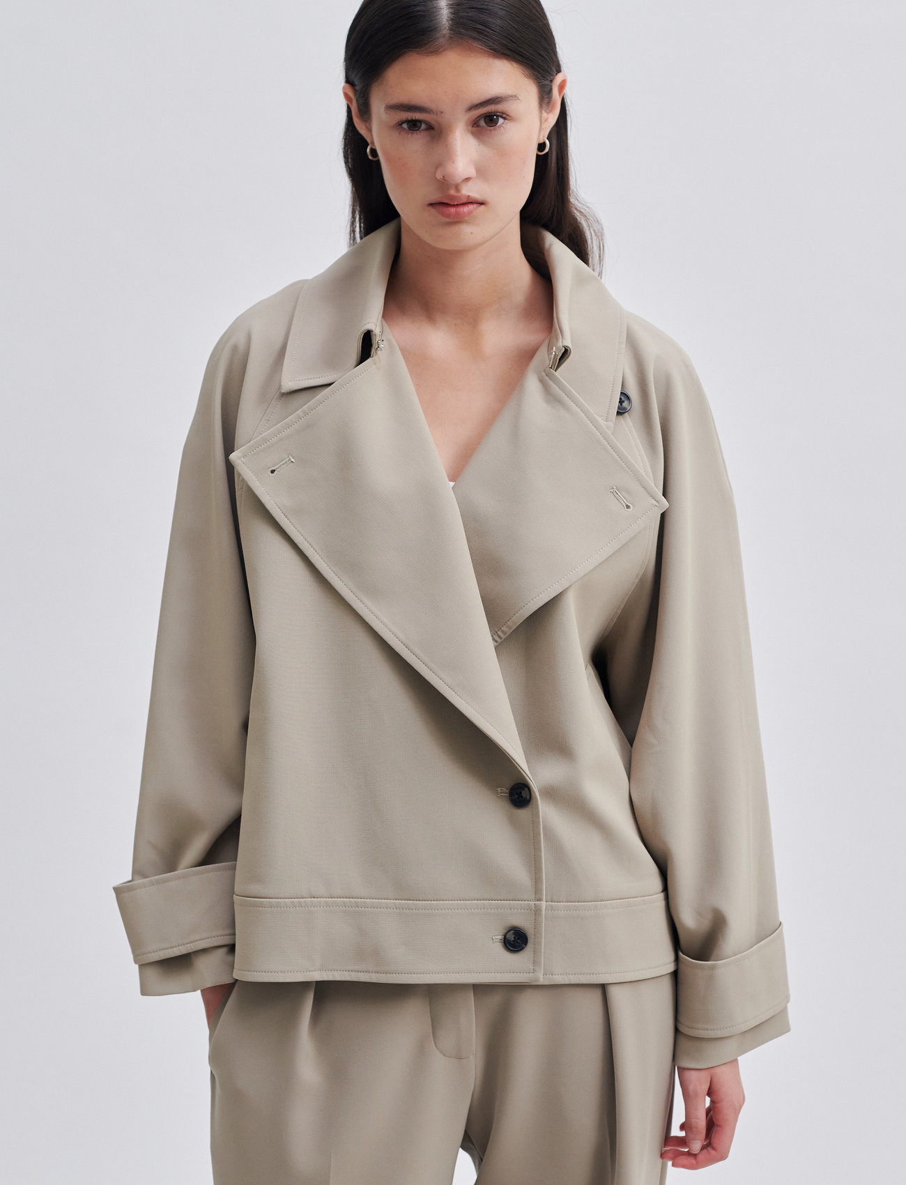 Second Female - Silvia Trench Jacket - spring jackets - roasted cashew - 1