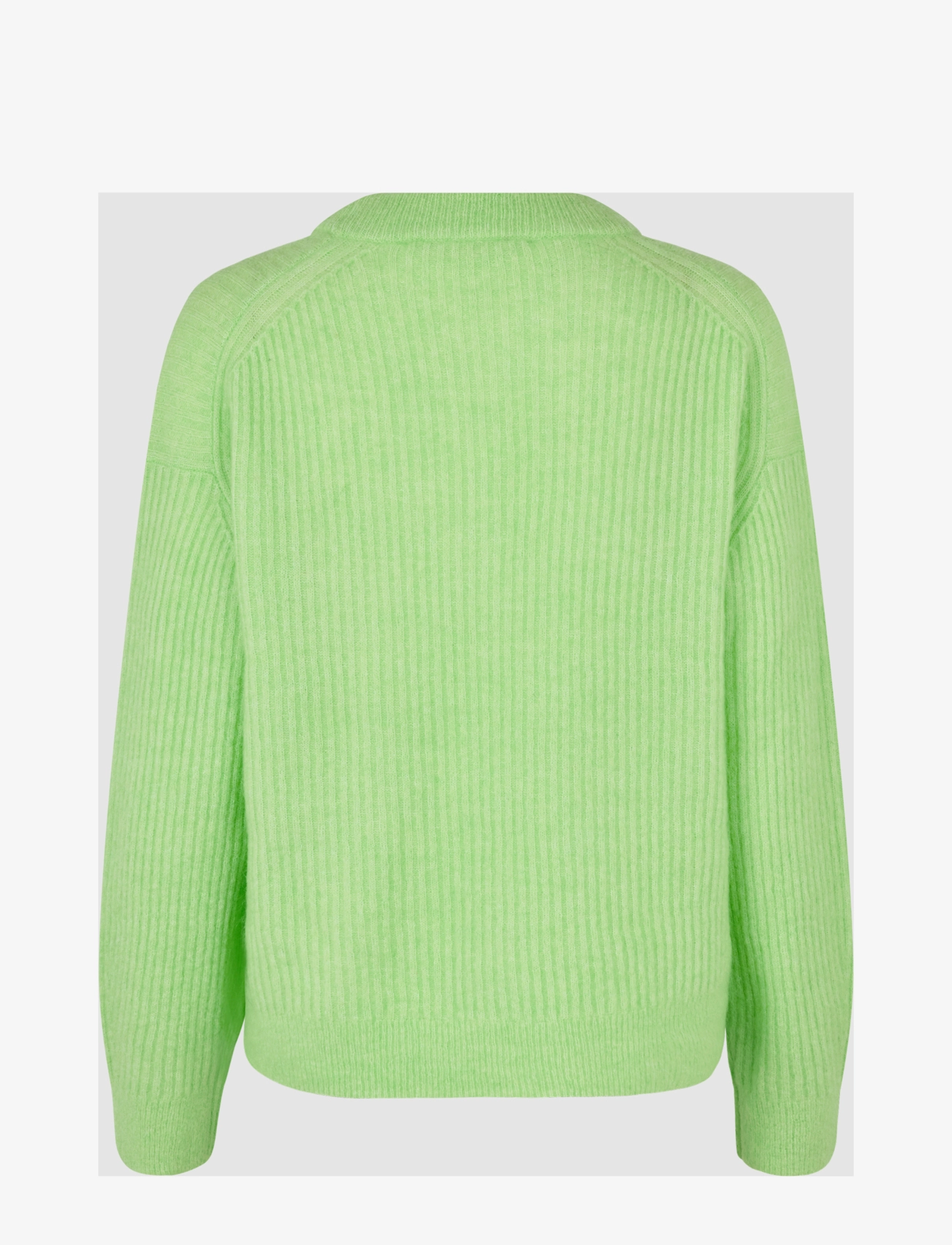 Second Female - Brook Knit Rib O-Neck - pistachio green - 2