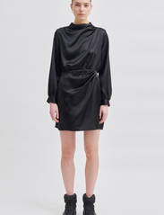 Second Female - Ries Mini Dress - sukienki krótkie - black - 5