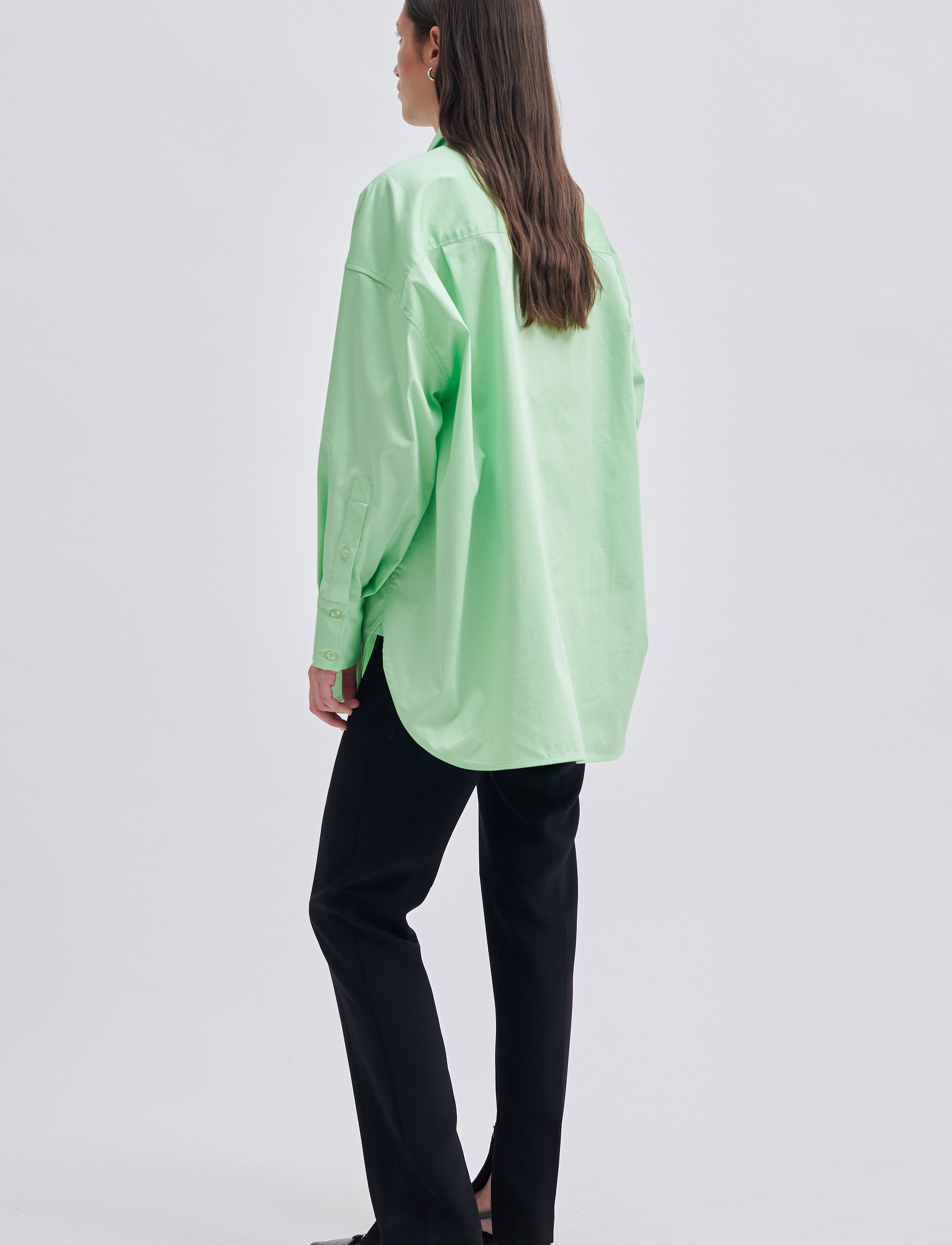 Second Female - Fique Zip Trousers - sirge säärega püksid - black - 3