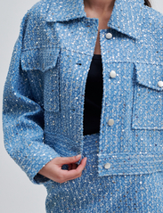 Second Female - Lemara Jacket - bouclé blazers - denim blue - 4