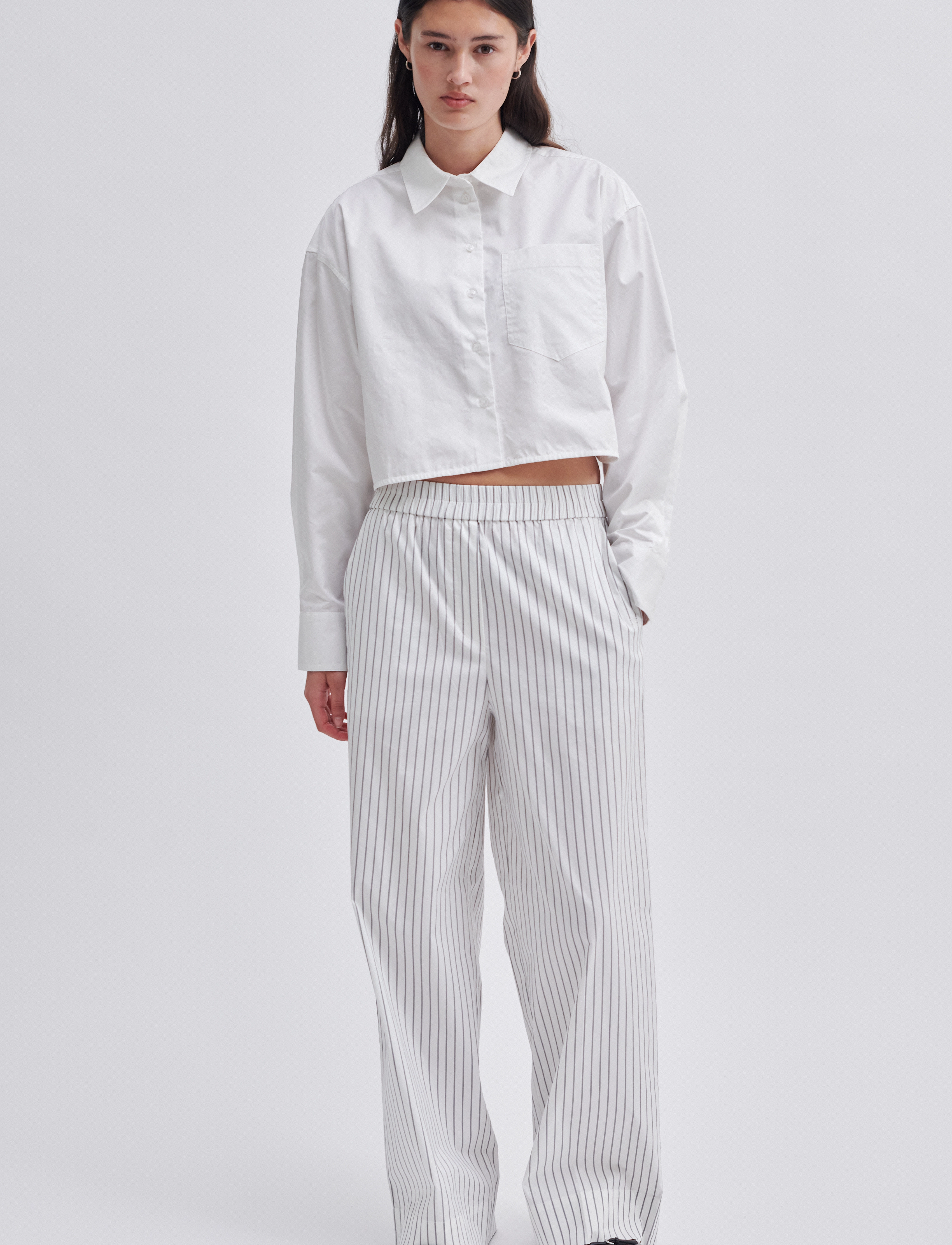 Second Female Soalon Trousers, S, Weiß - Wide Leg, Frauen