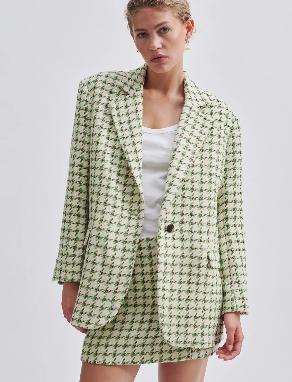 Second Female - Ville Blazer - Ühes joones nööpidega bleiserid - french oak - 0
