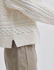 Second Female - Glava Knit T-Neck - jumpers - vaporous white - 3