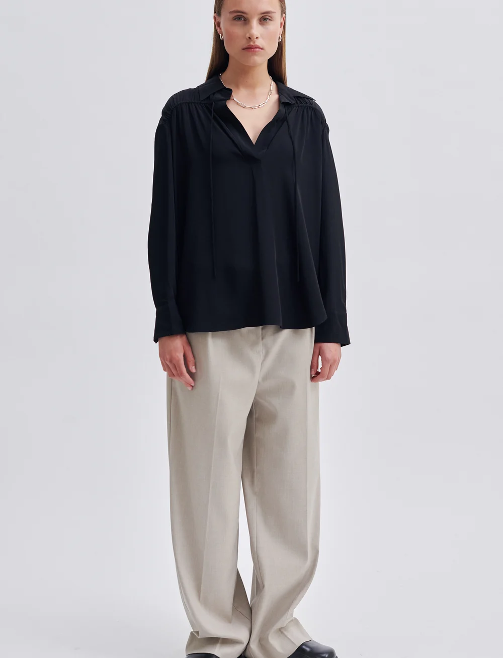 Second Female - Cibelle Tunic Blouse - blouses à manches longues - black - 5