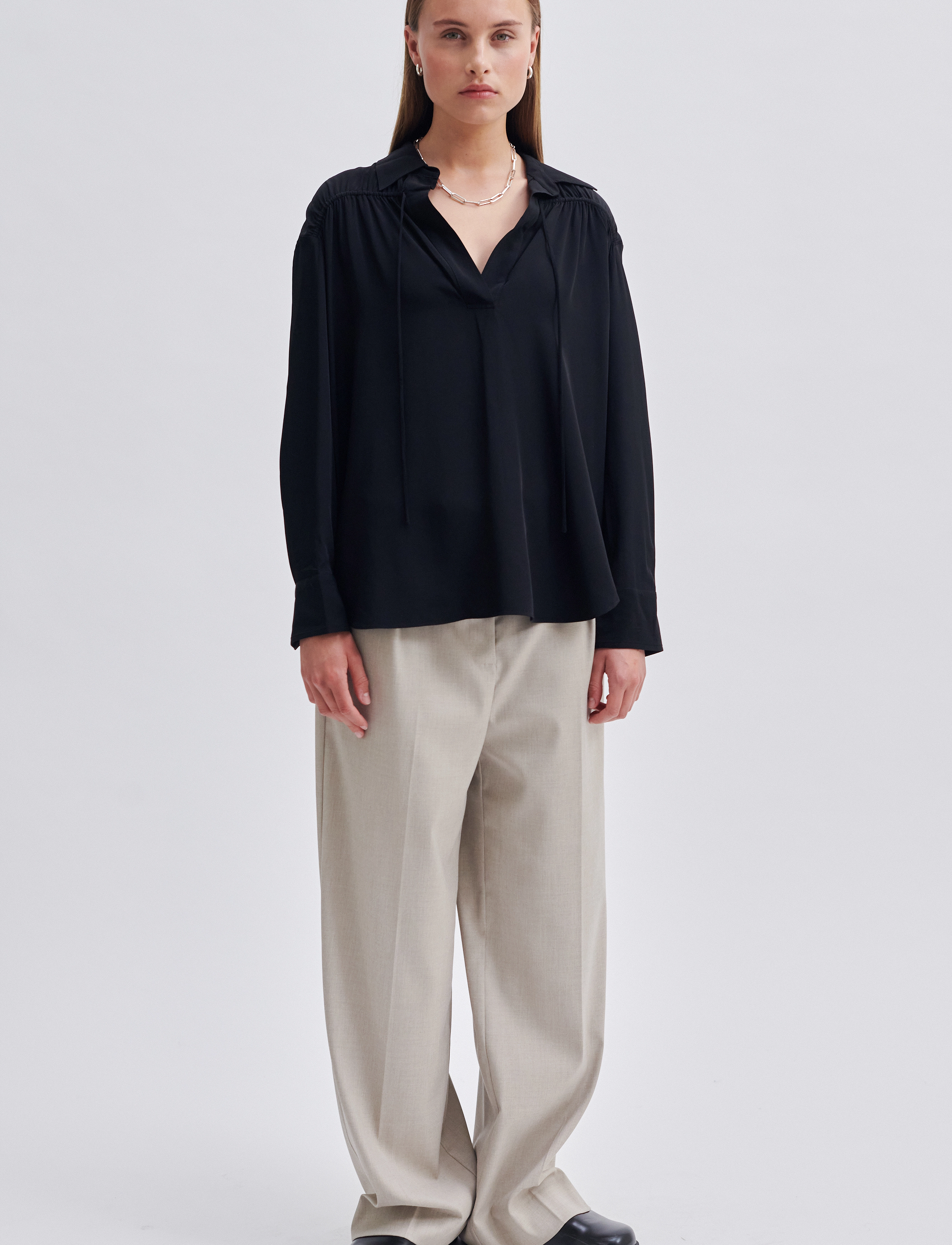 Second Female - Cibelle Tunic Blouse - black - 5