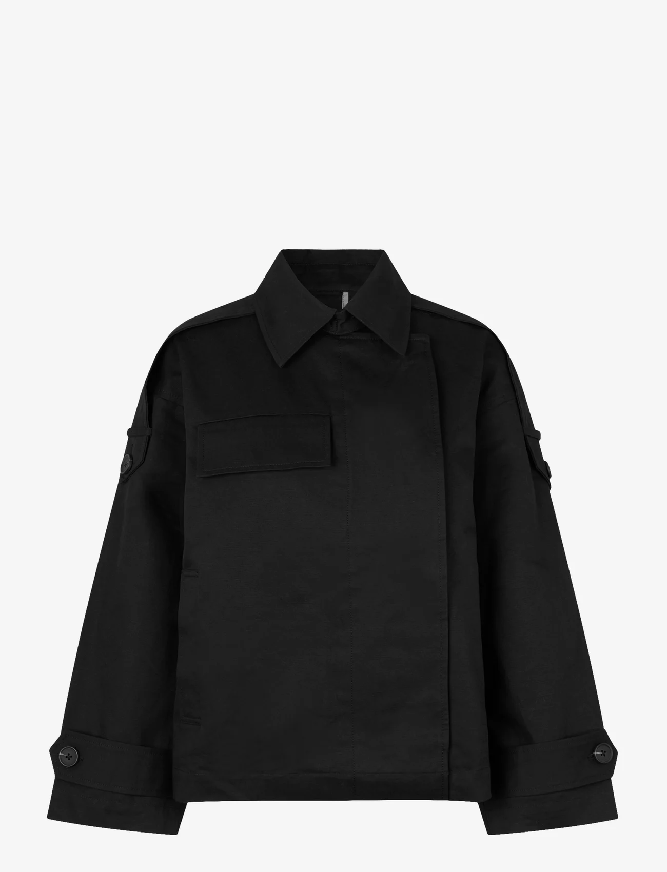 Second Female - Wallie Short Jacket - forårsjakker - black - 0