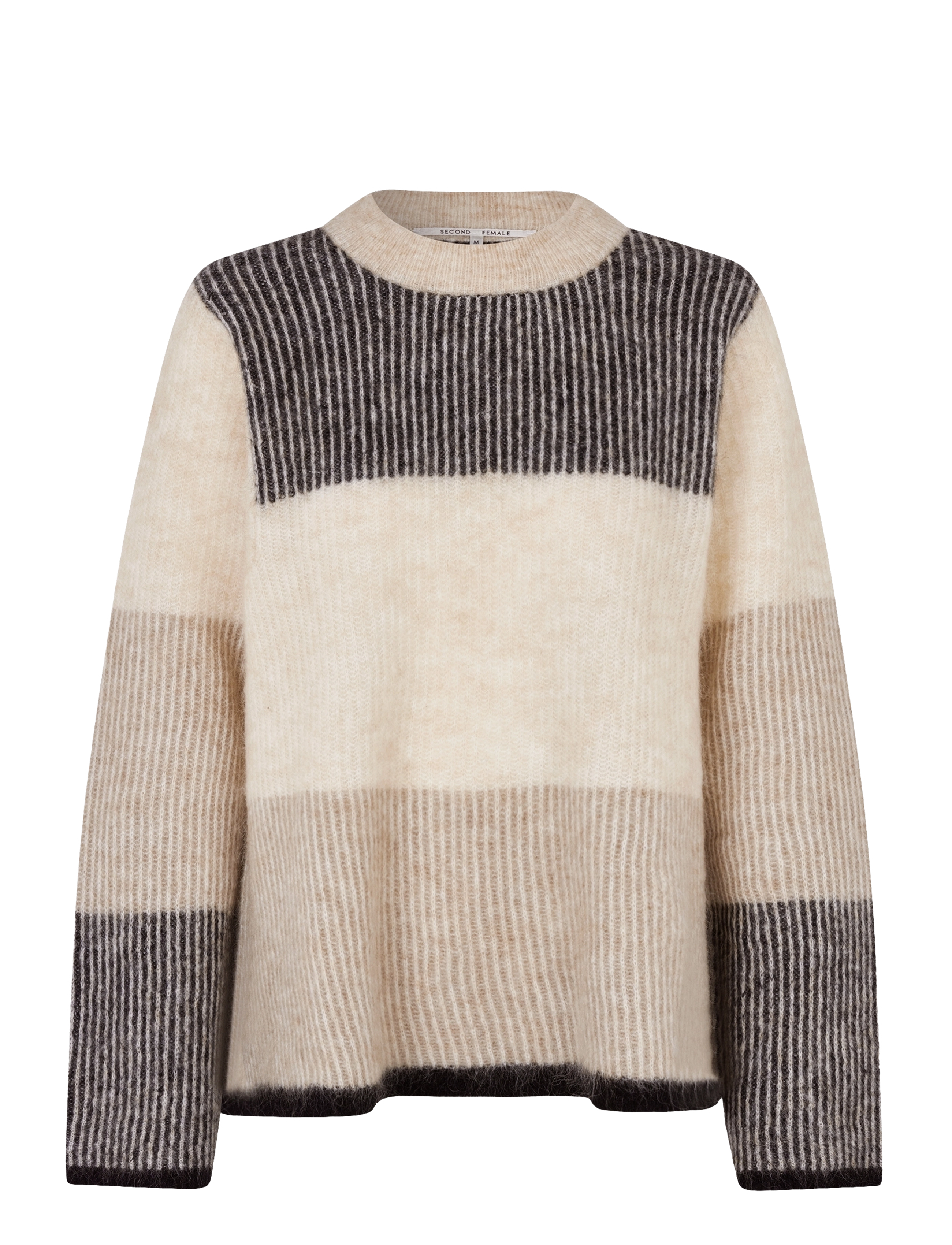 Second Female - Timma Knit New O-Neck - brazilian sand - 1