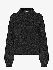 Second Female - Lamilla Knit O-Neck - swetry - black - 0
