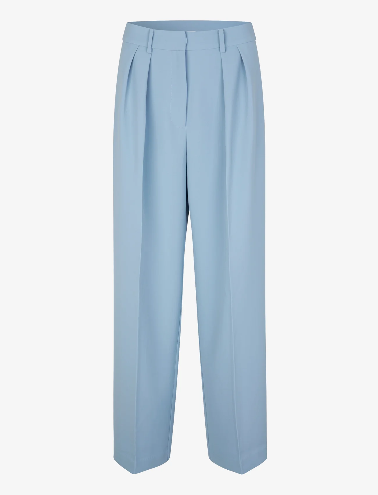 Second Female - Fique Tailored Trousers - wide leg trousers - ashley blue - 0