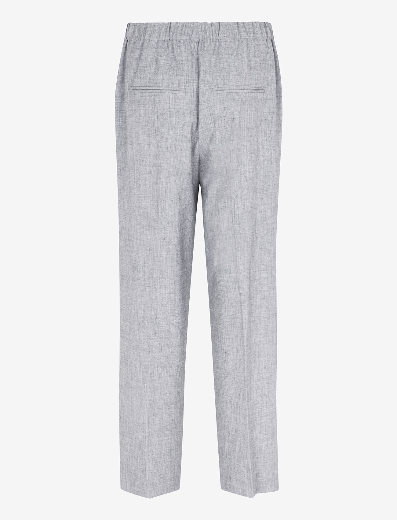 Second Female - Evali Classic Trousers - broeken met rechte pijp - light grey melange - 1