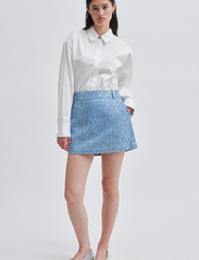 Second Female - Lemara Skirt - short skirts - denim blue - 4