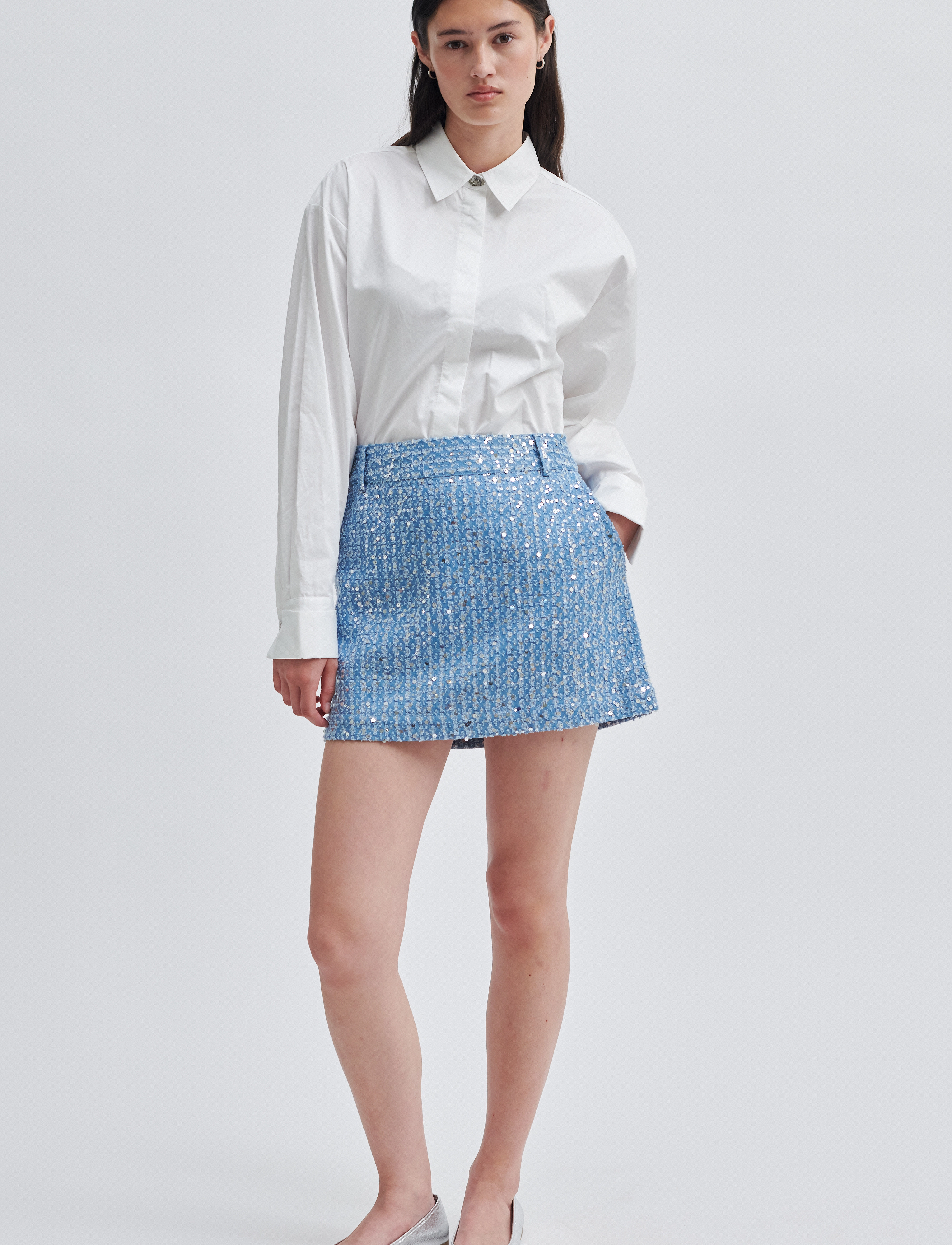 Second Female - Lemara Skirt - denim blue - 4