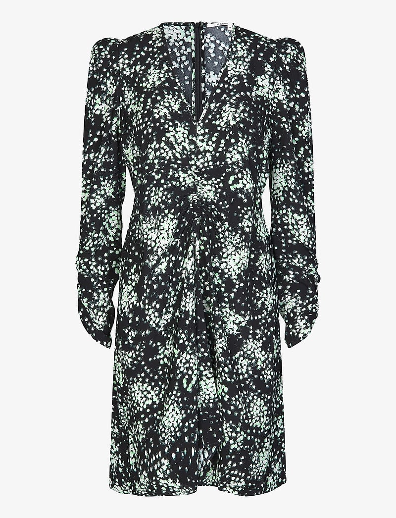 Second Female - Monial Short Dress - korte kjoler - pistachio green - 0