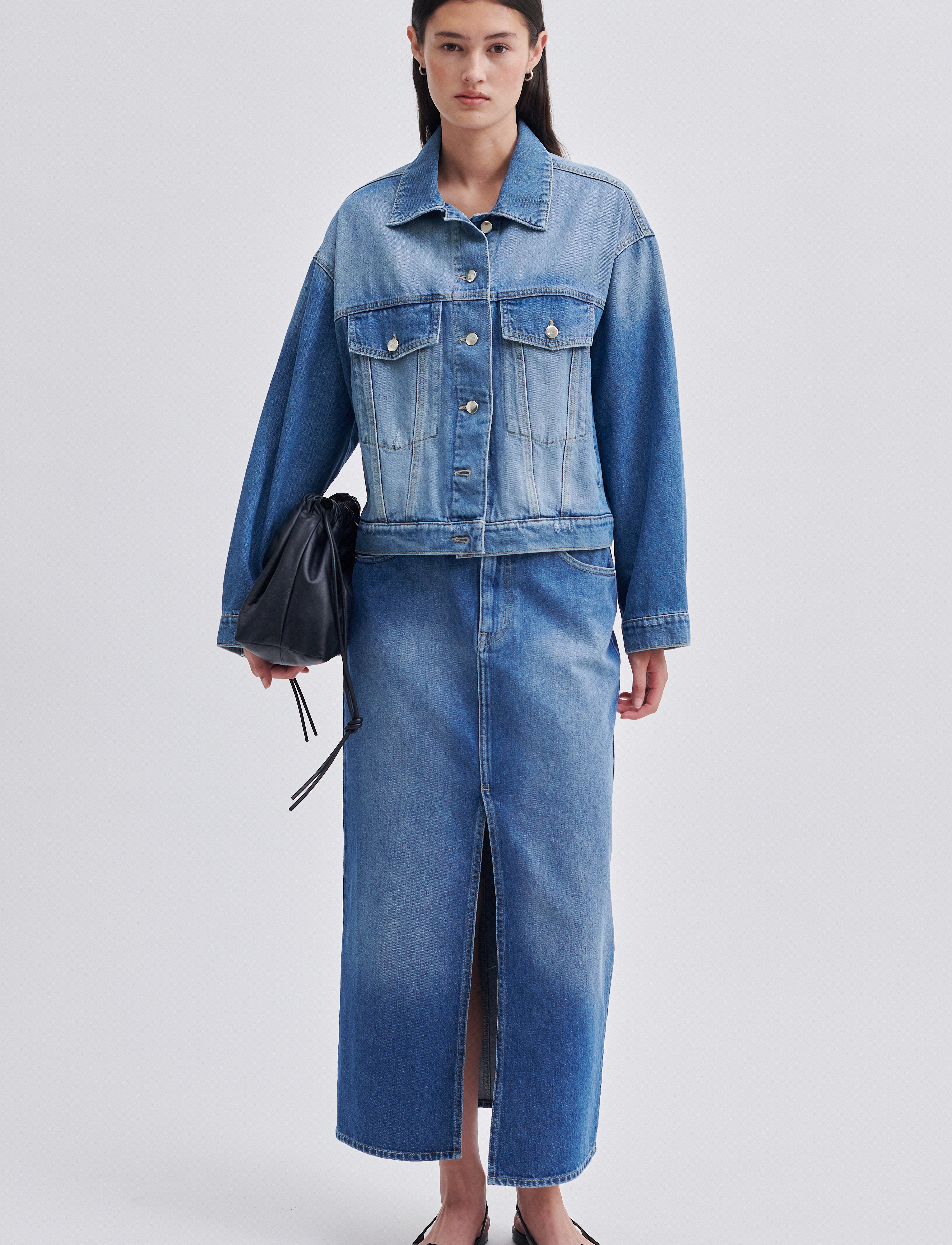Second Female - Kylie Skirt - denim blue - 4