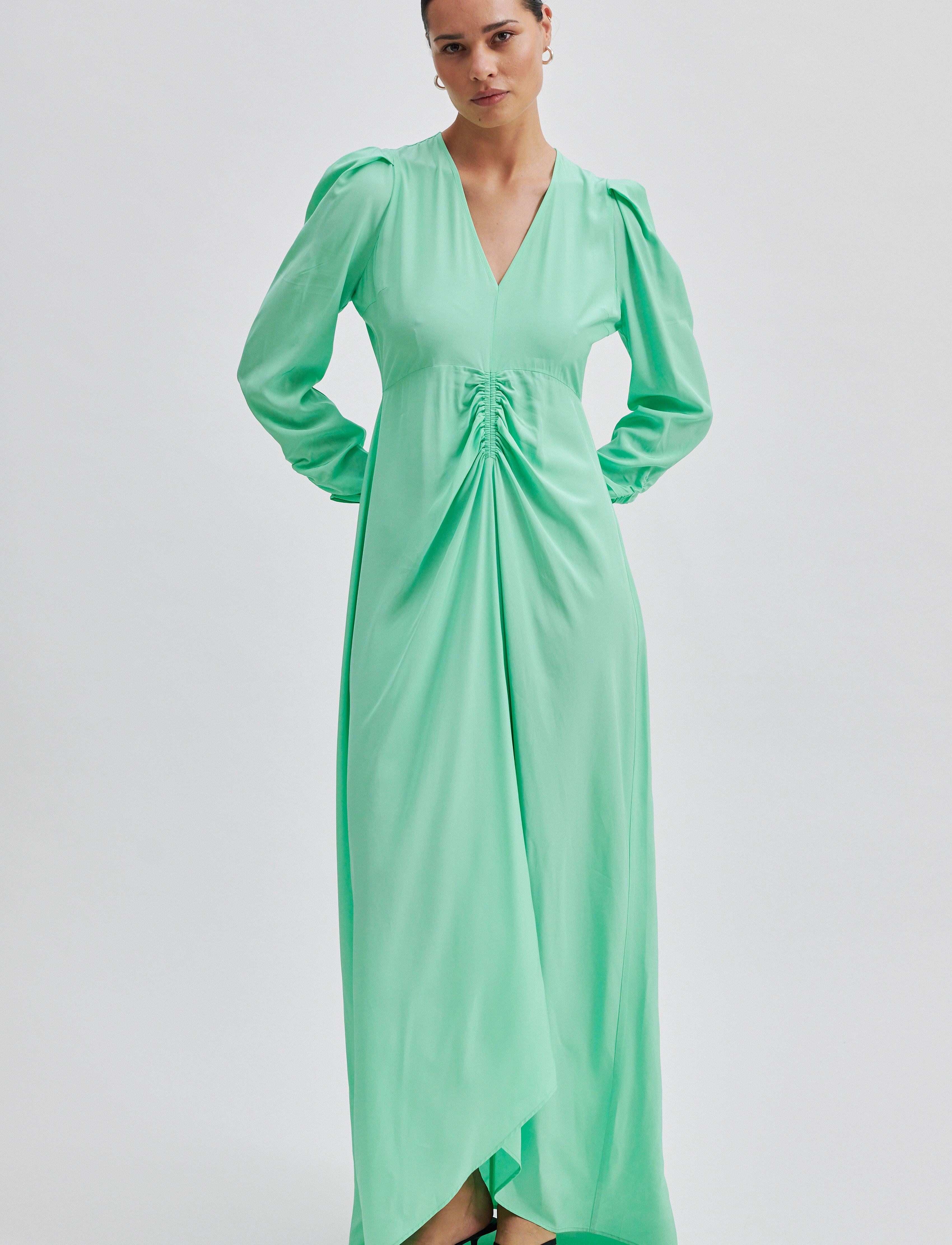 Second Female Margaux Maxi Dress - Aftenkjoler & Gallakjoler - SPRING BUD / green