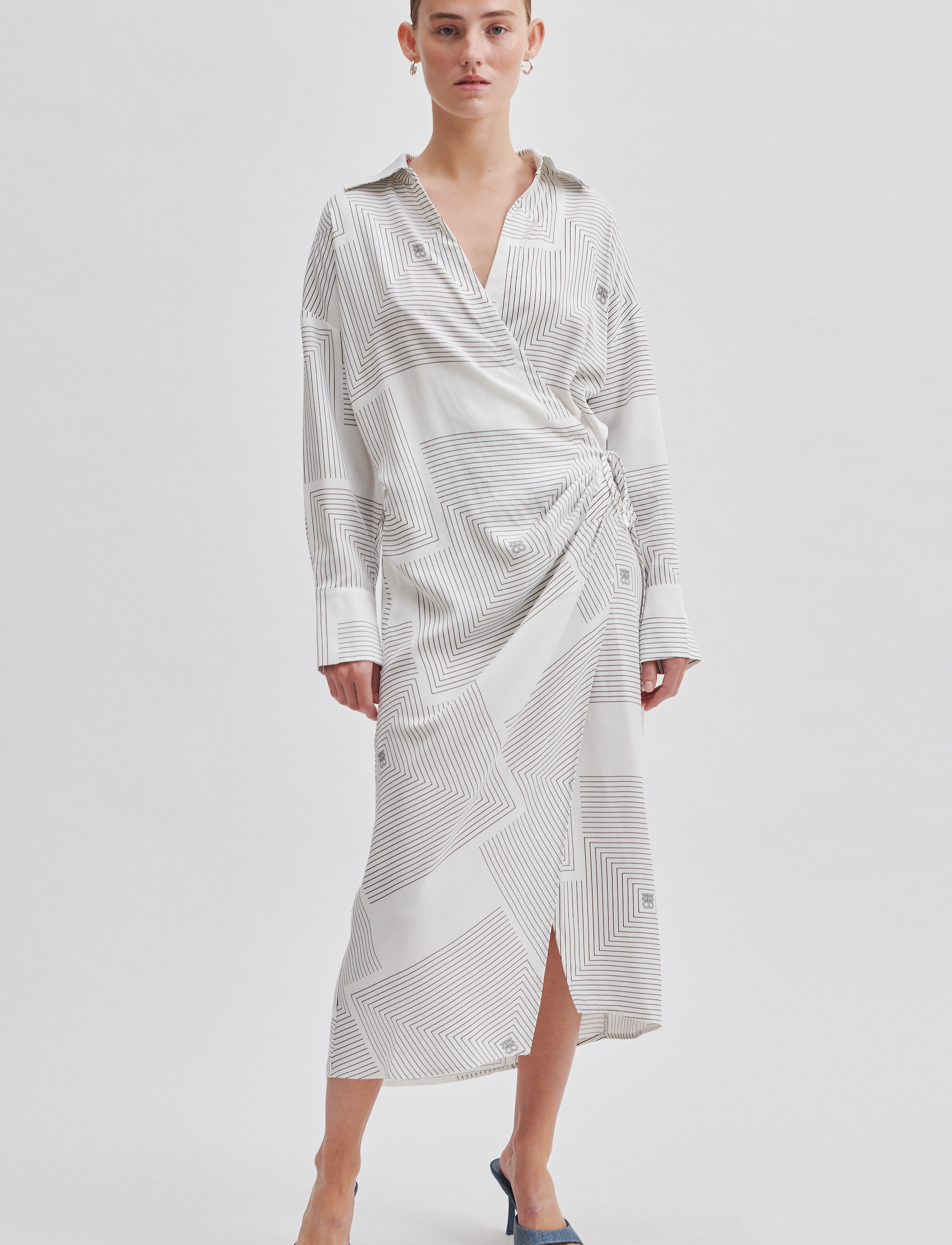 Second Female Tiarra Dress, S, White, Kjoler > Maxikjole, Dame