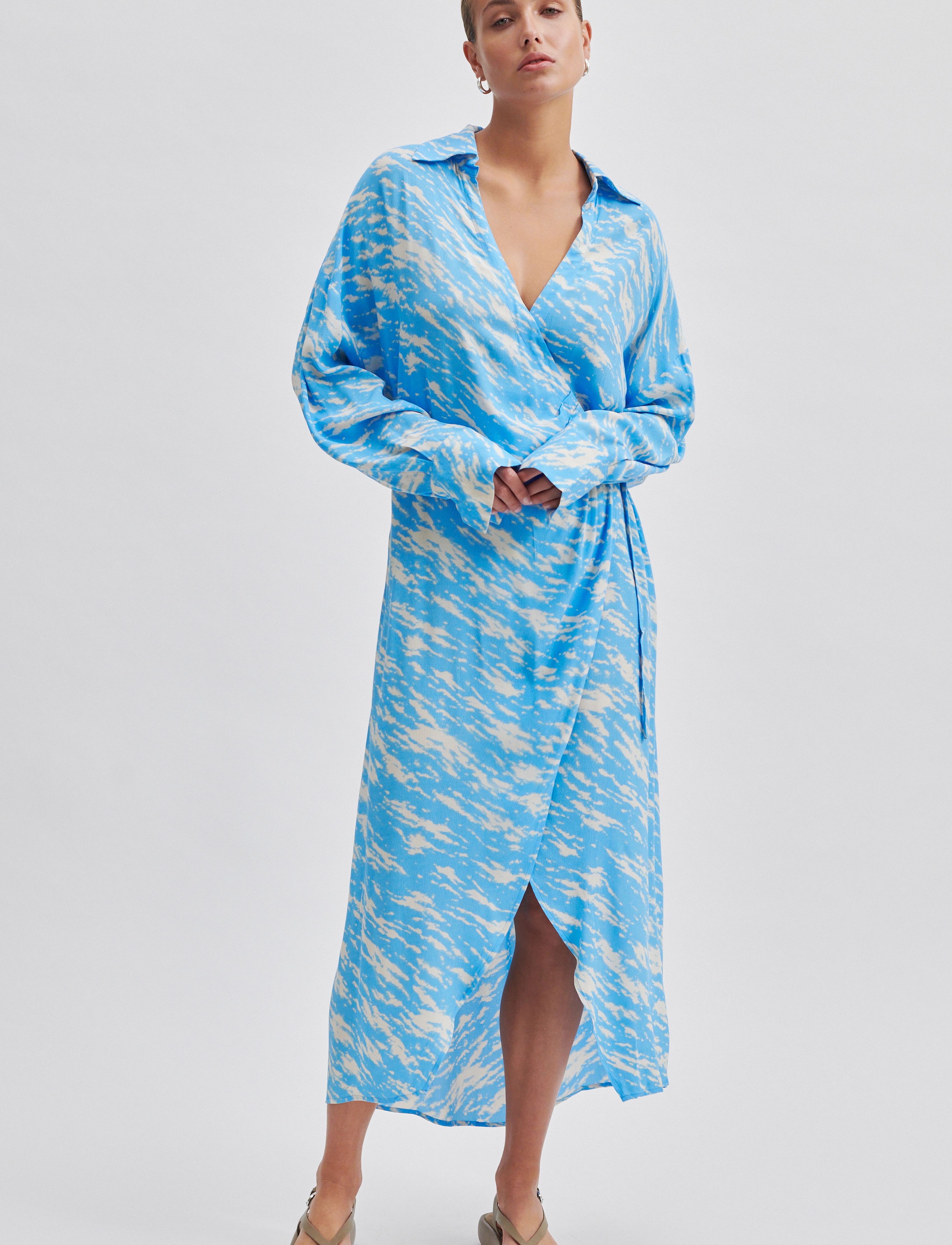 Second Female Corbett Dress, XL, Dresses, Blau - Knee-length & Midi, Frauen