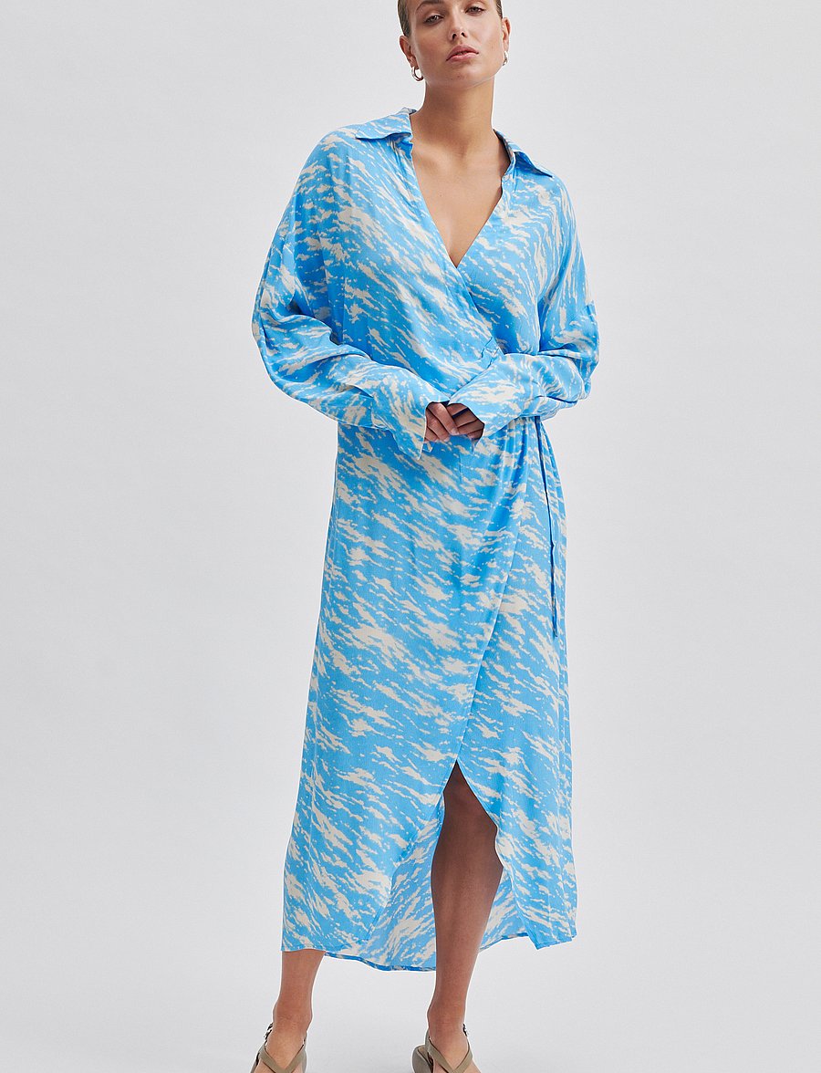 Second Female - Corbett Dress - shirt dresses - alaskan blue - 0