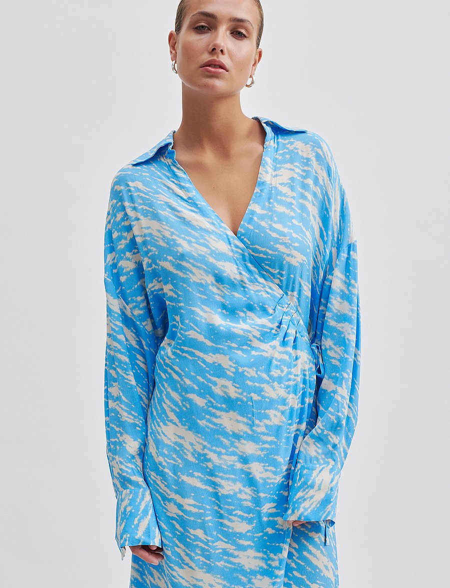Second Female - Corbett Dress - shirt dresses - alaskan blue - 4