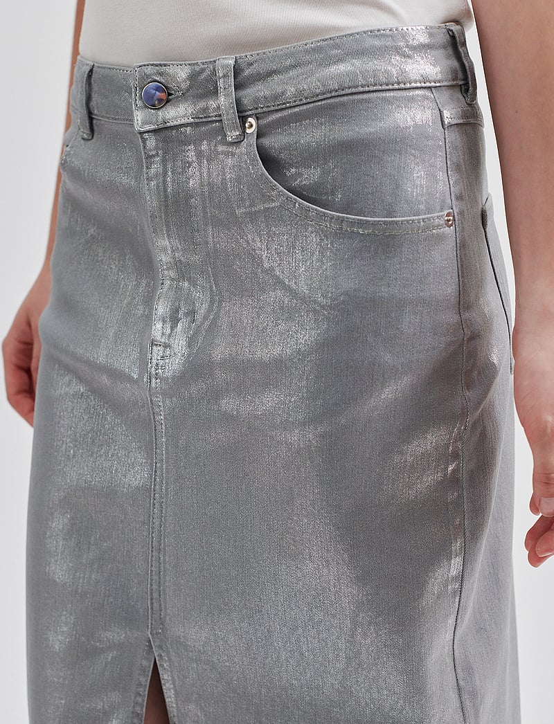 Second Female - Aspect Skirt - midi nederdele - silver - 3