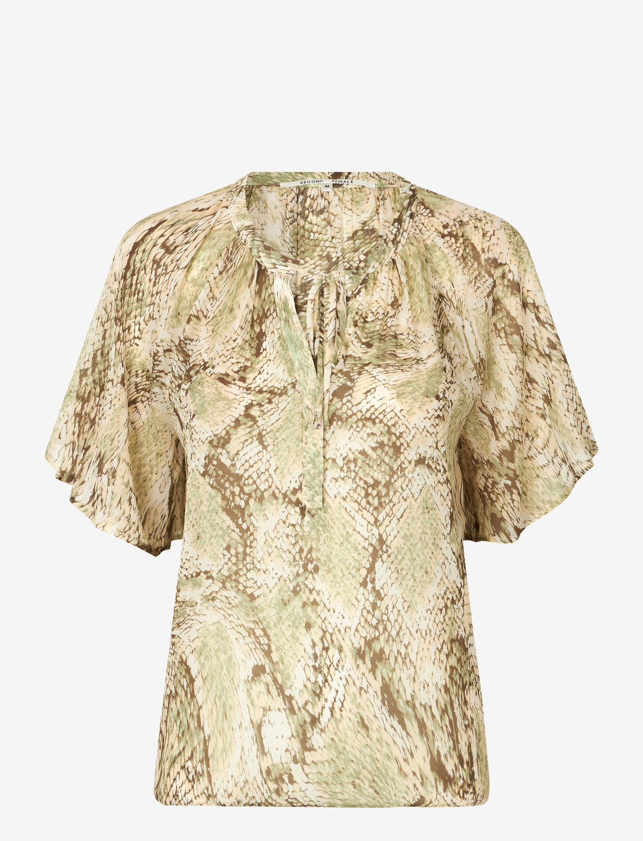 Second Female - Relia Blouse - lühikeste varrukatega pluusid - tea - 0