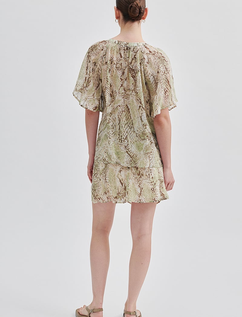 Second Female - Relia Blouse - short-sleeved blouses - tea - 4