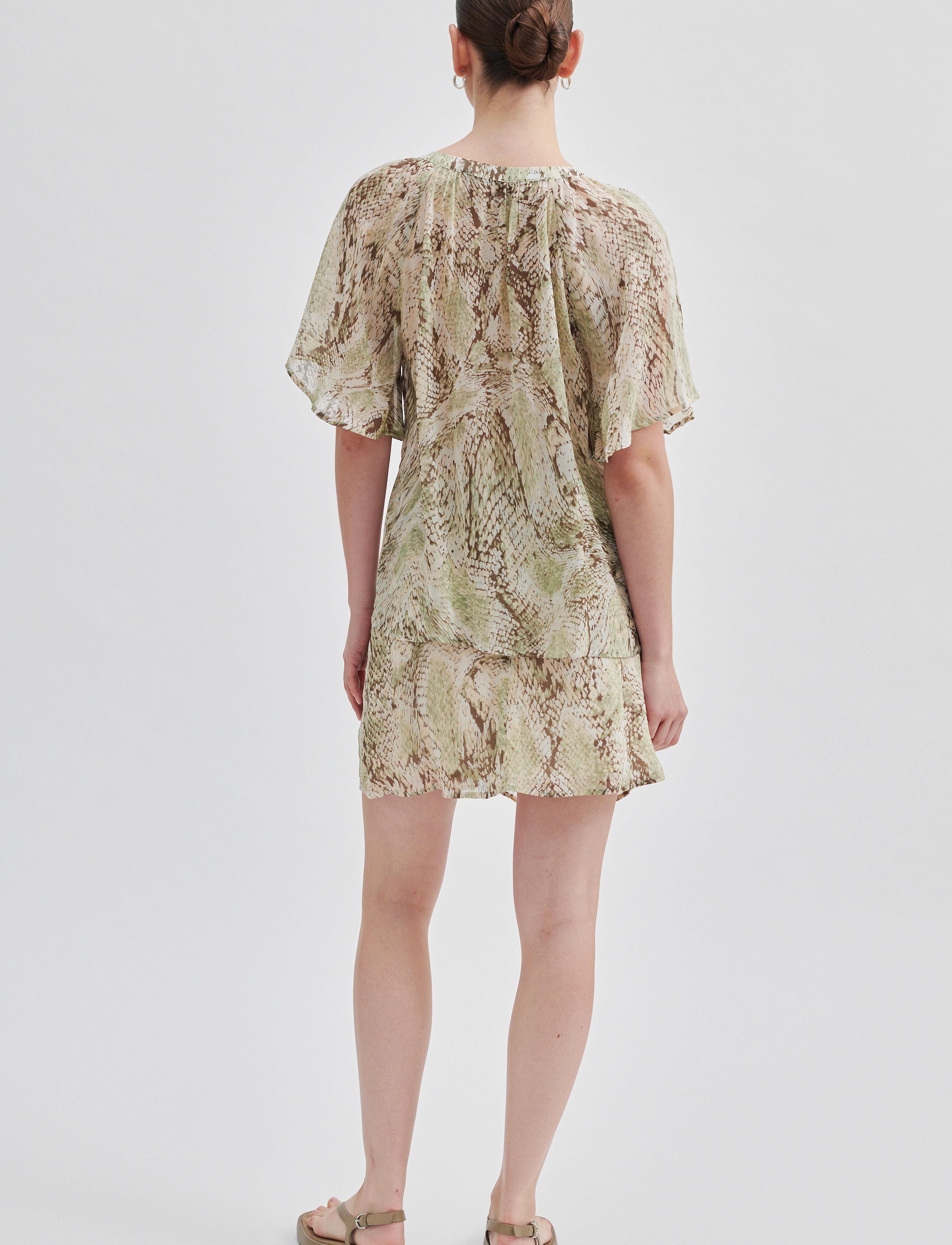 Second Female - Relia Blouse - short-sleeved blouses - tea - 4