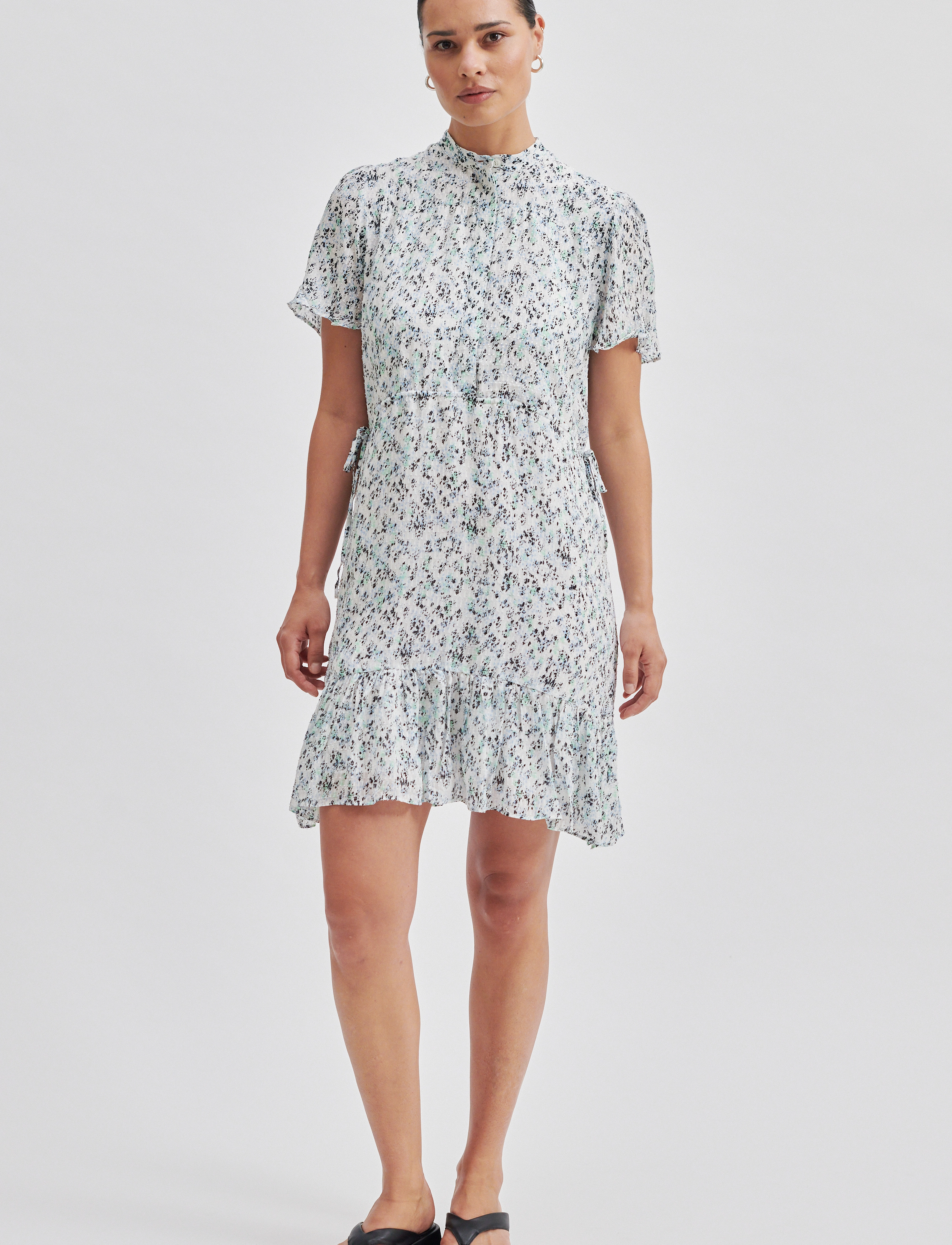 Second Female Elle Dress - Skjortekjoler - ALASKAN BLUE / multi