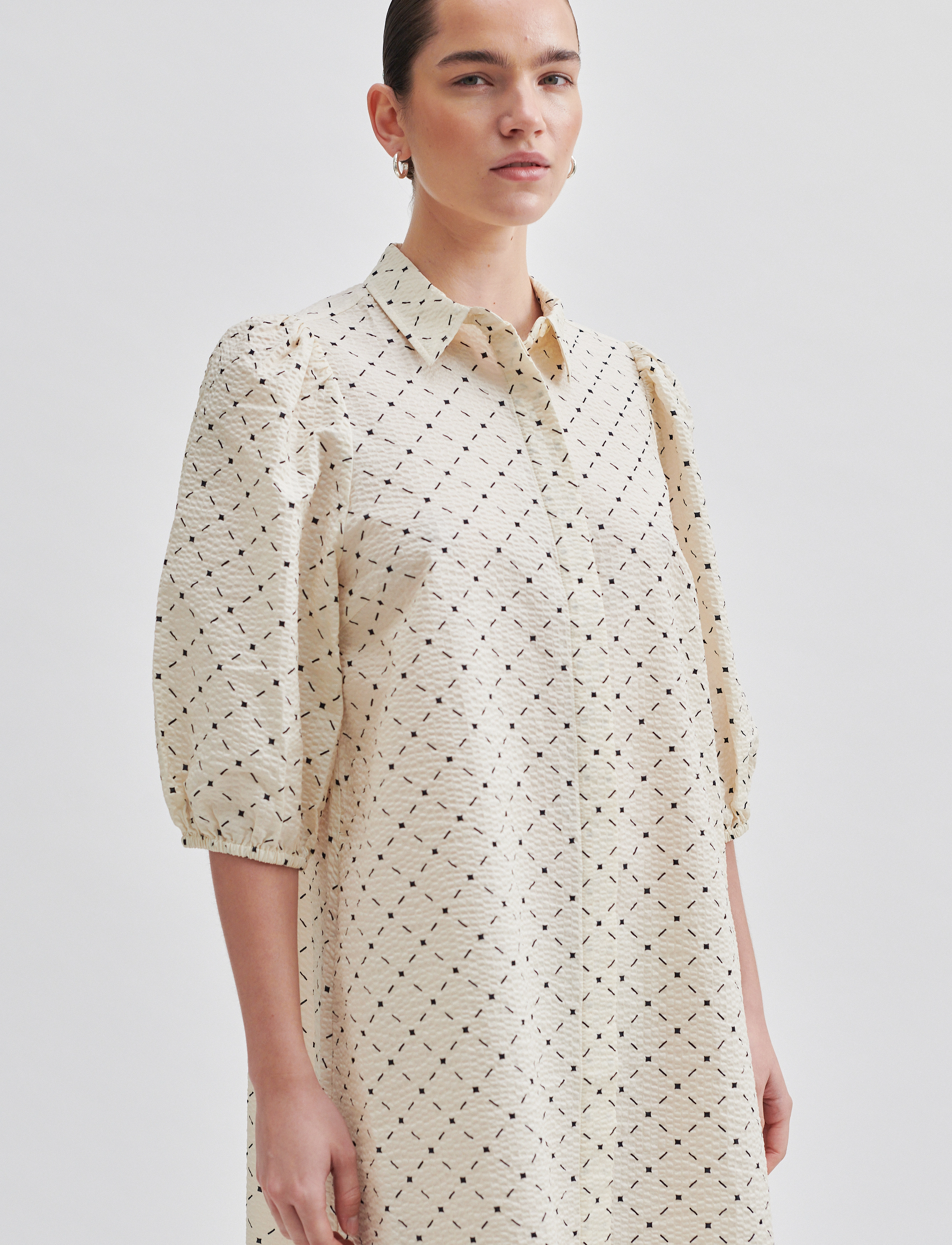 Second Female - Esa Dress - skjortekjoler - pumice stone - 3