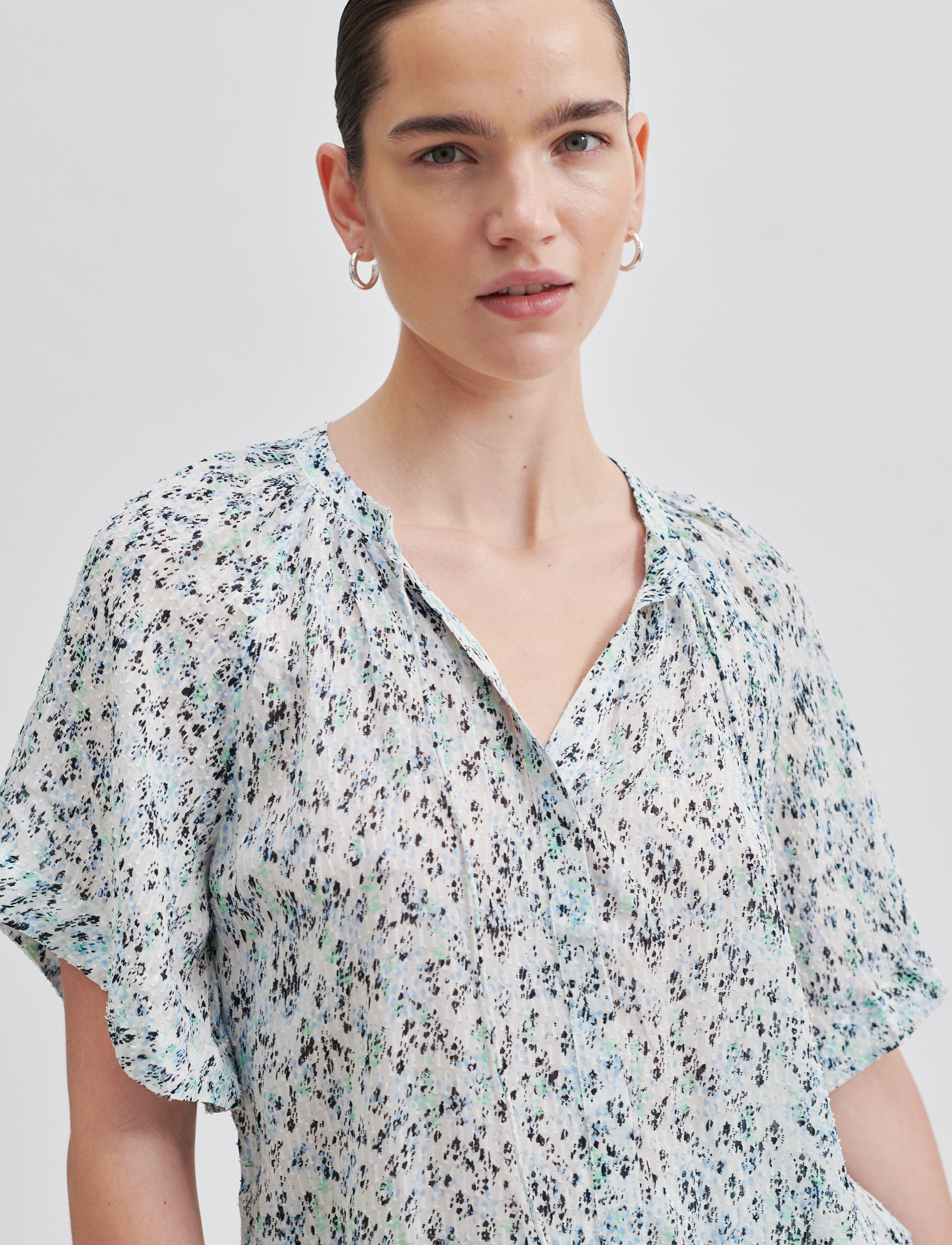 Second Female - Elle Shirt - kortærmede bluser - alaskan blue - 3