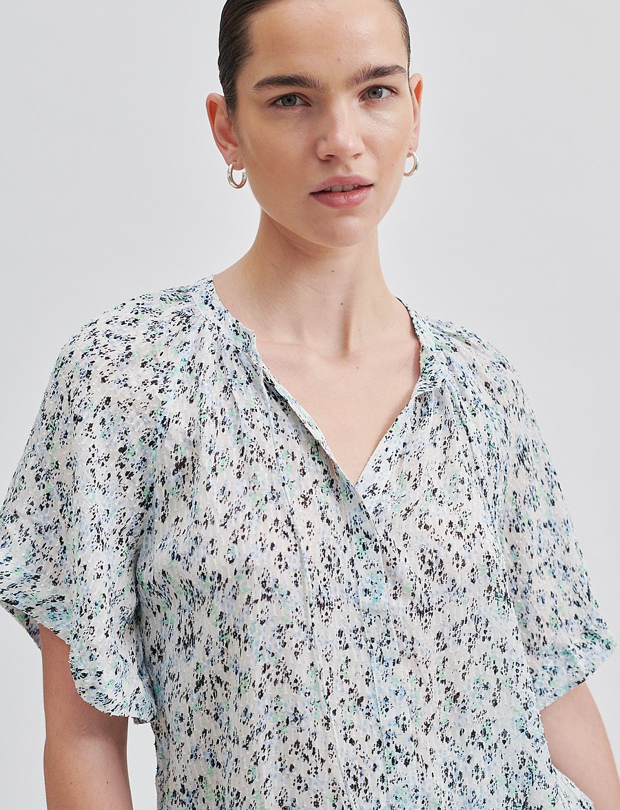 Second Female - Elle Shirt - kortærmede bluser - alaskan blue - 3