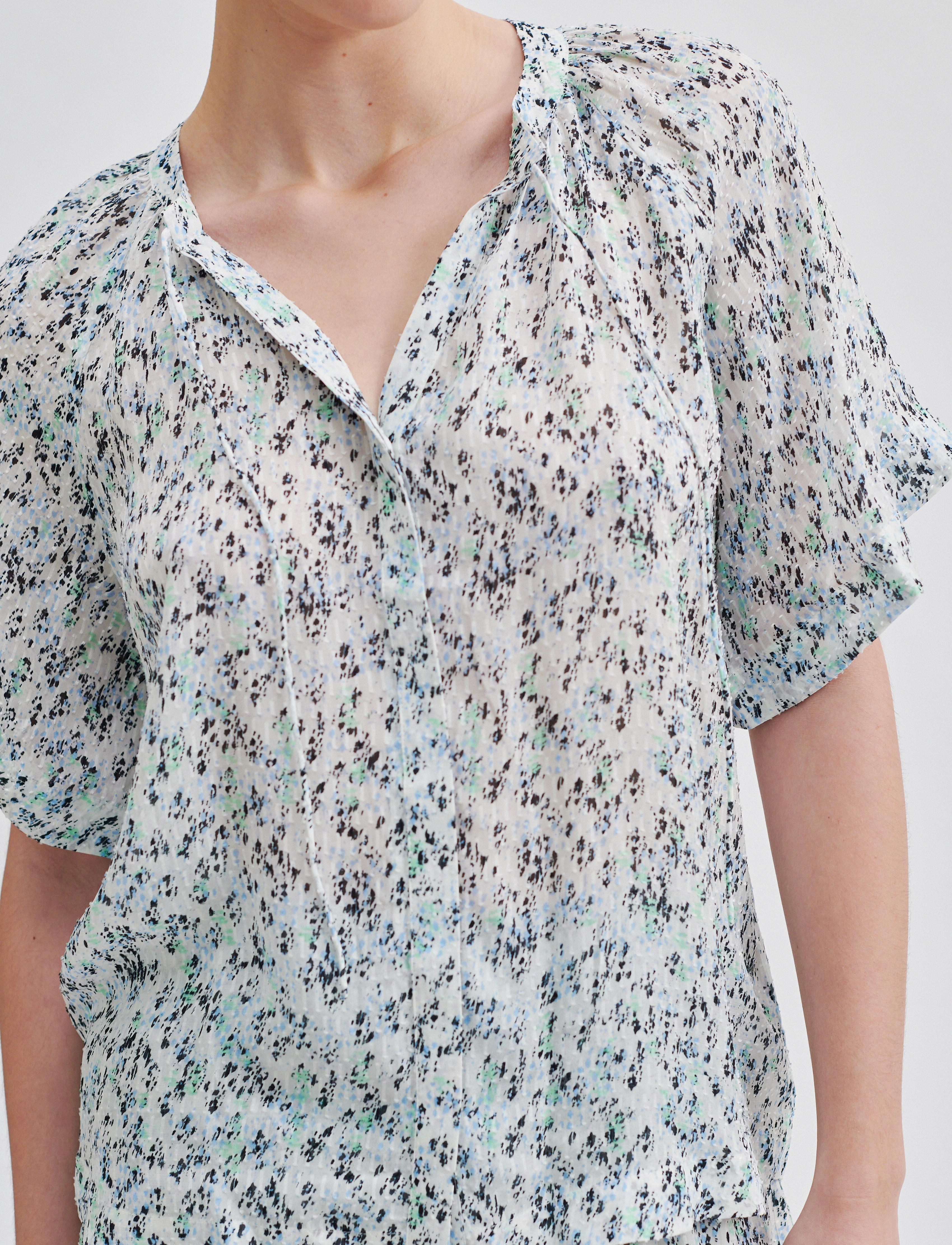 Second Female - Elle Shirt - kortærmede bluser - alaskan blue - 4