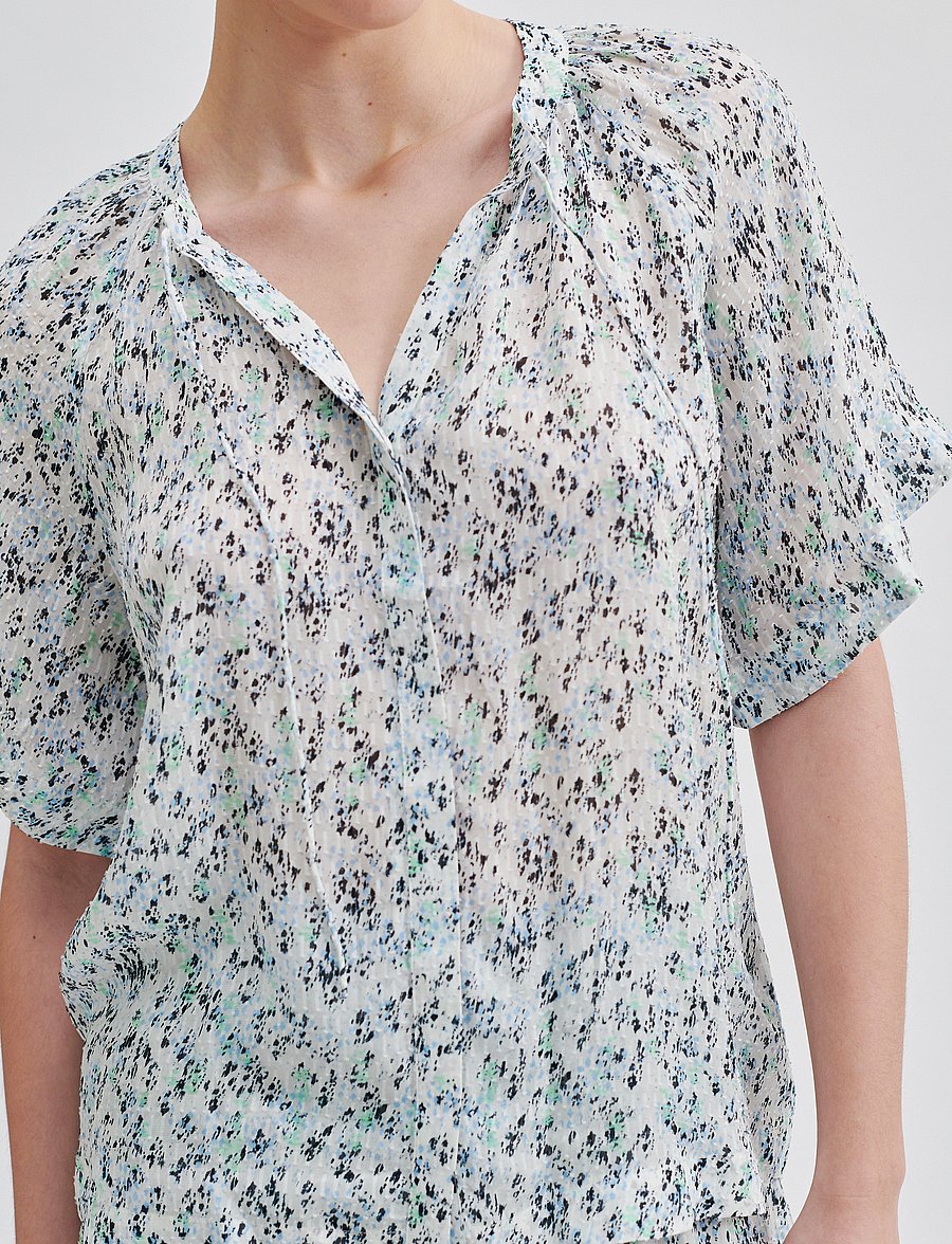 Second Female - Elle Shirt - kortærmede bluser - alaskan blue - 4