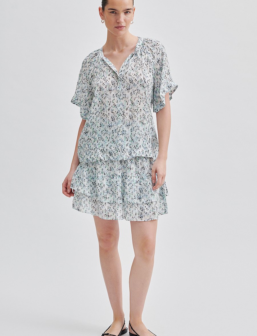 Second Female - Elle Shirt - kortærmede bluser - alaskan blue - 5