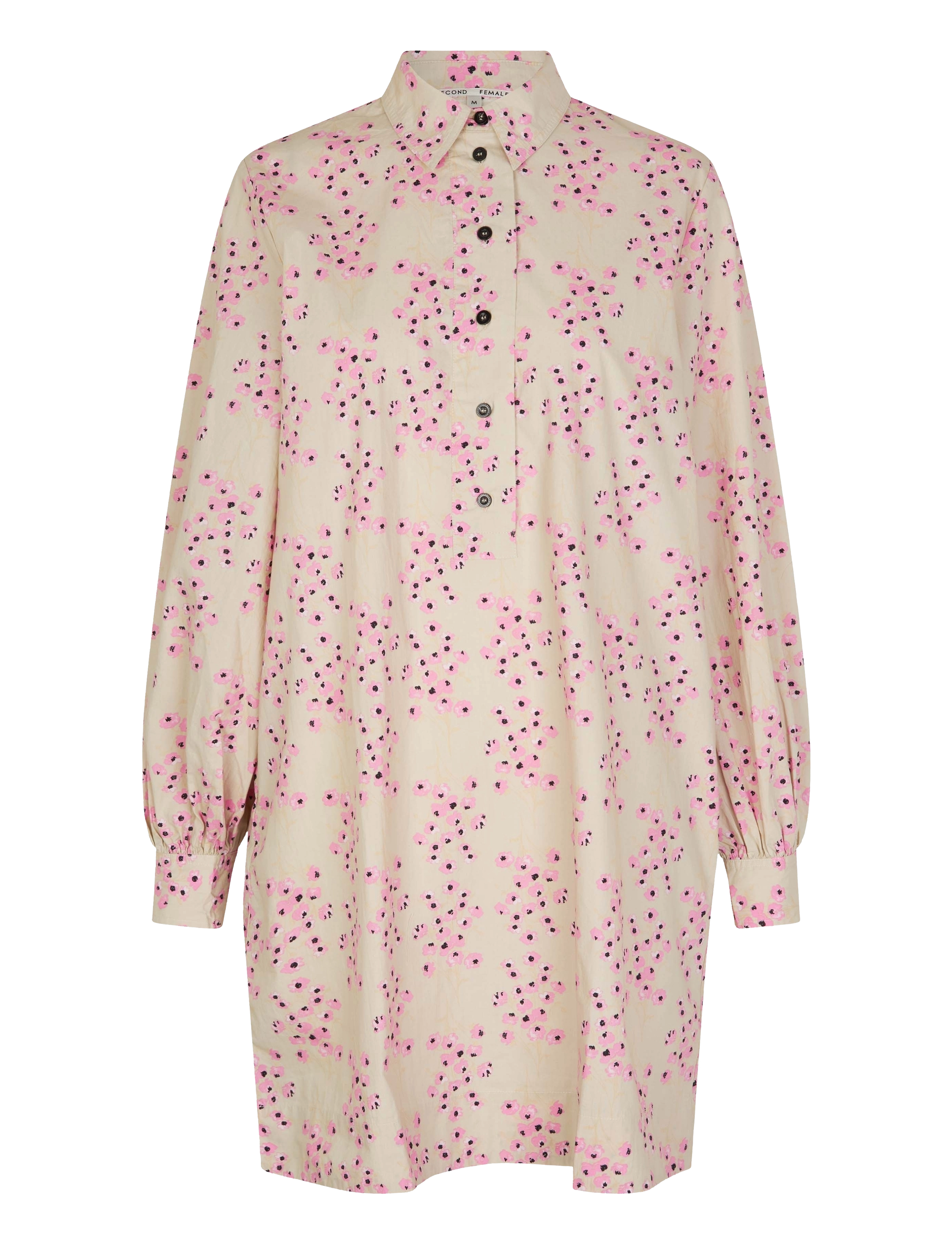 SECOND Damen Claud Tunika Kleid Pink - XS - Damen