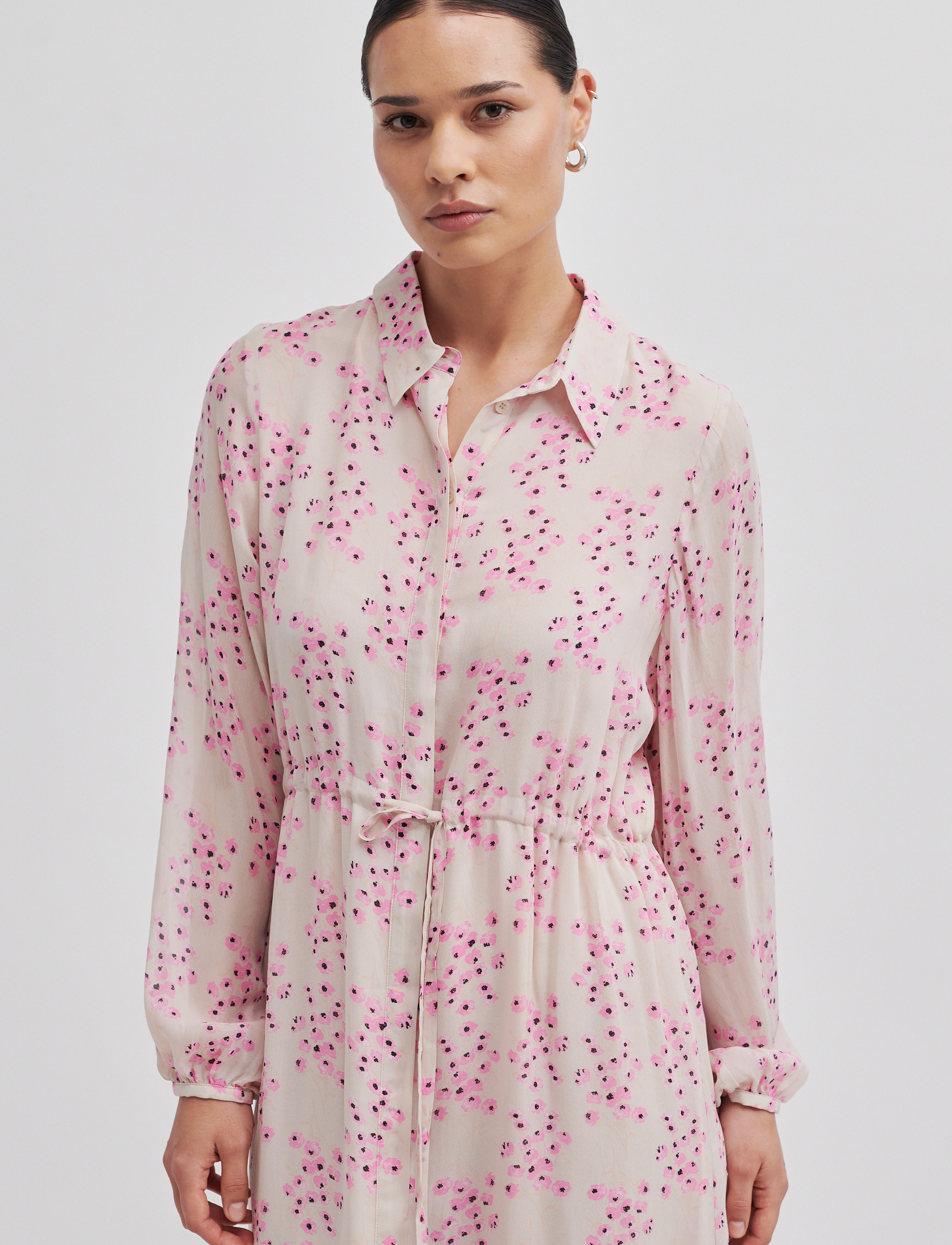 Second Female - Ciloa Dress - skjortekjoler - begonia pink - 2