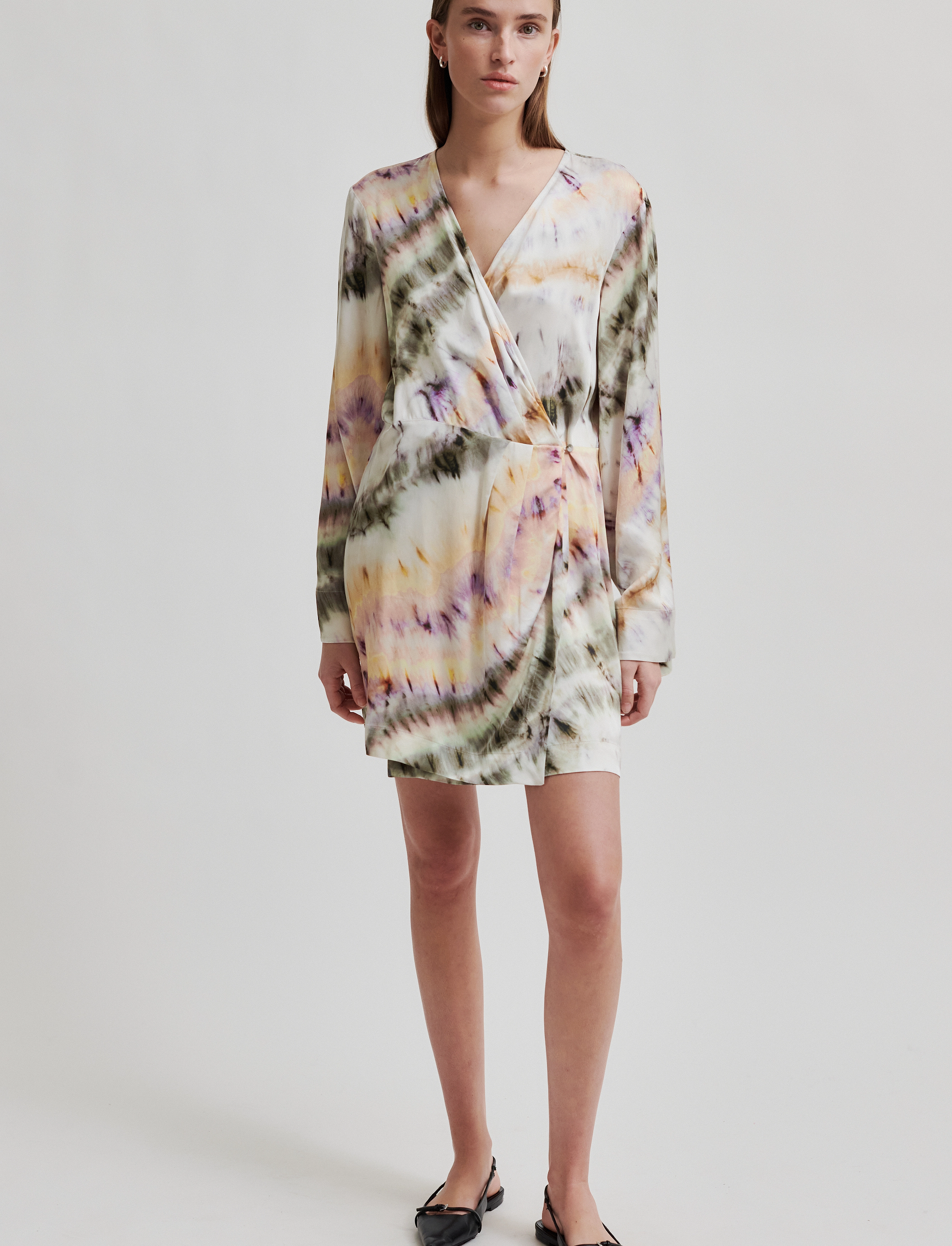 Second Female Sirana Dress - Slå-om-kjoler - TEA / multi