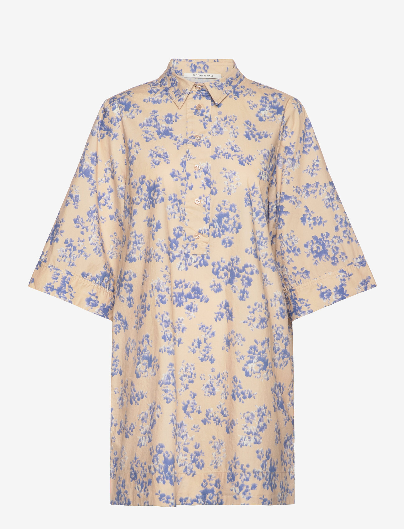 Second Female - Tinne Dress - skjortekjoler - ultramarine - 1