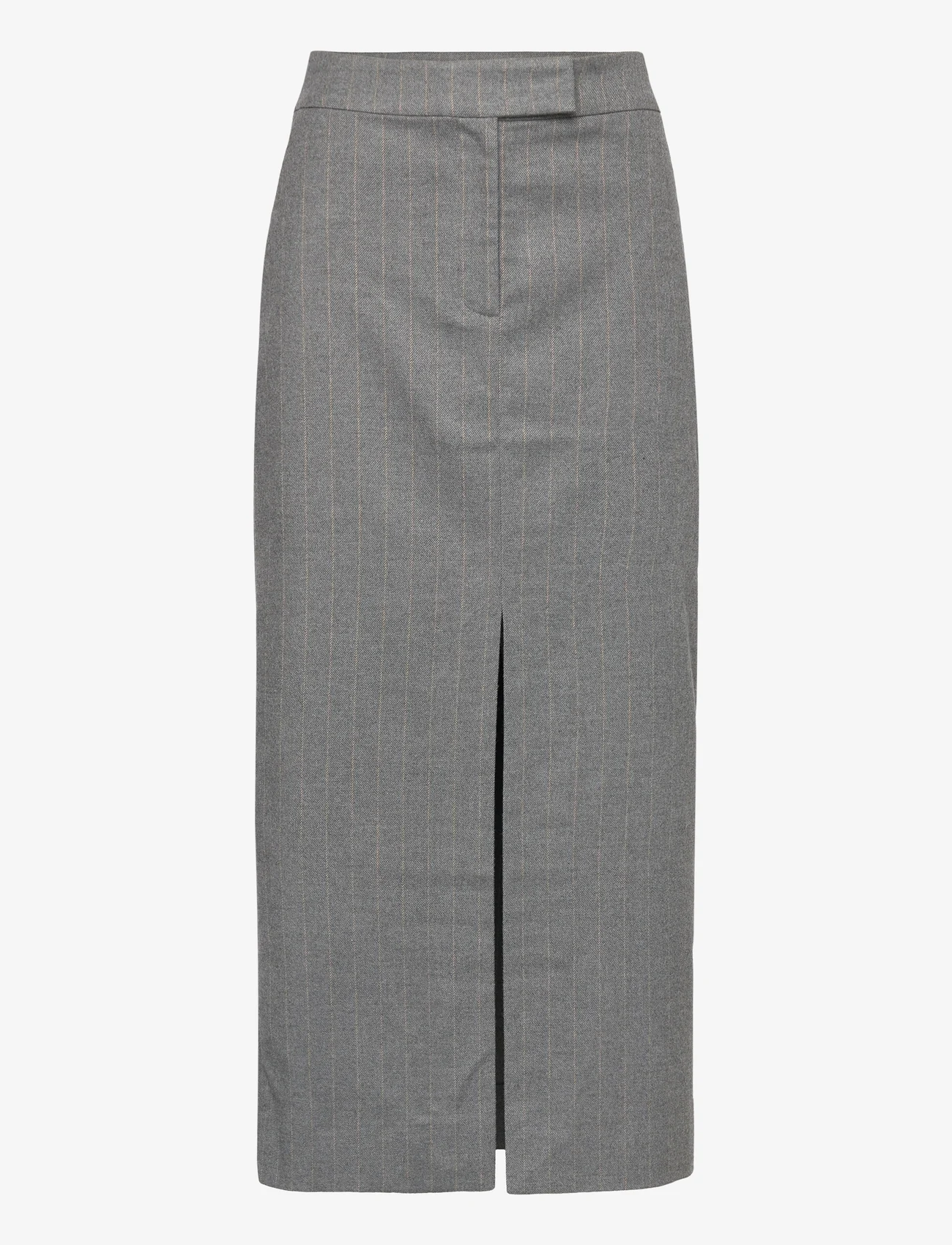Second Female - Holsye Skirt - midi-röcke - grey melange - 0
