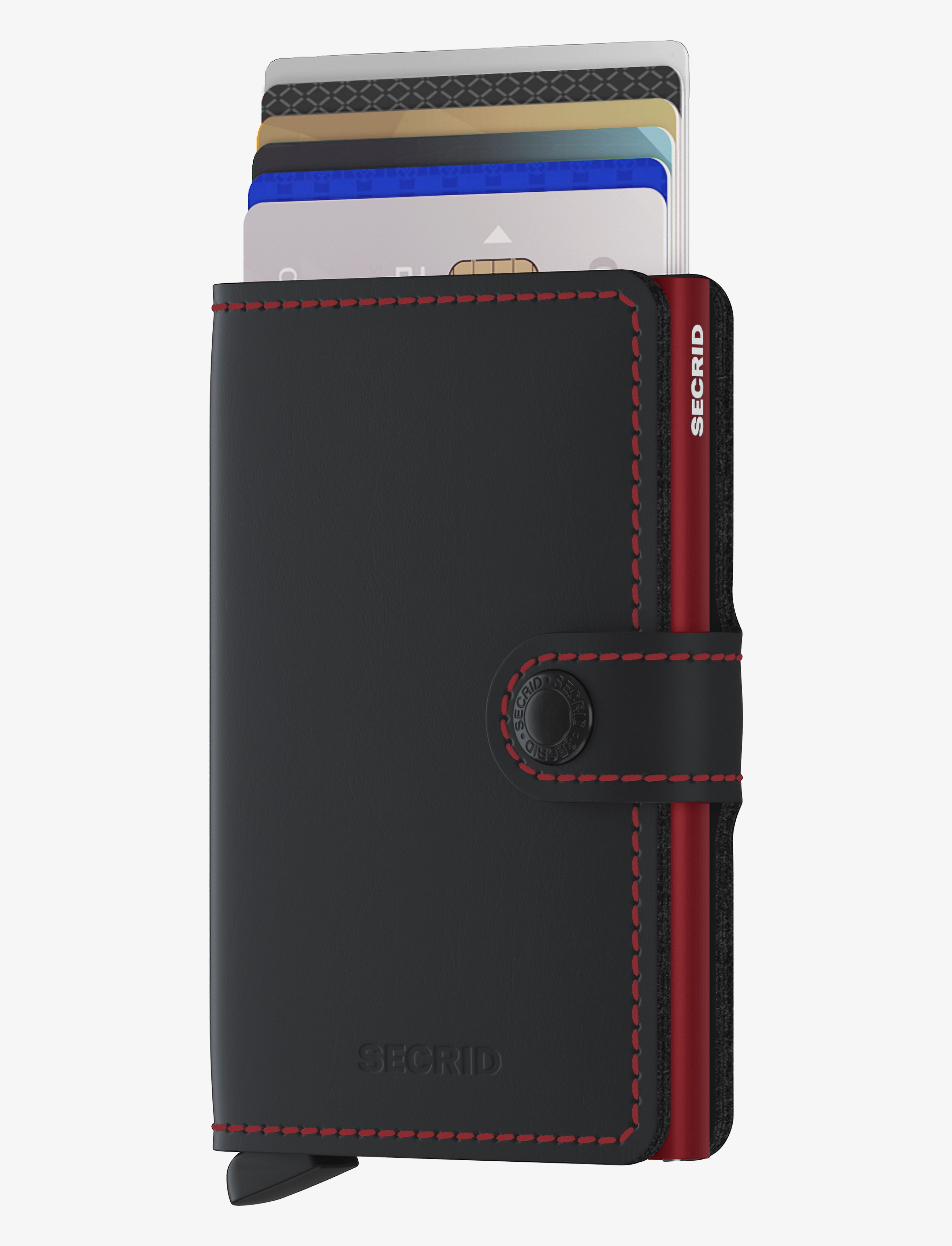 Secrid - Miniwallet - korthållare - matte black & red - 1