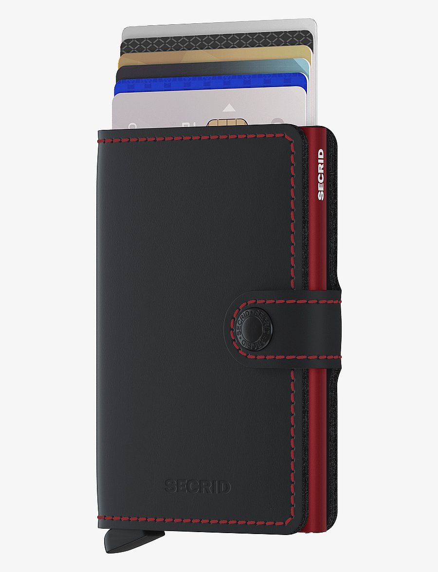 Secrid - Miniwallet - korthållare - matte black & red - 1