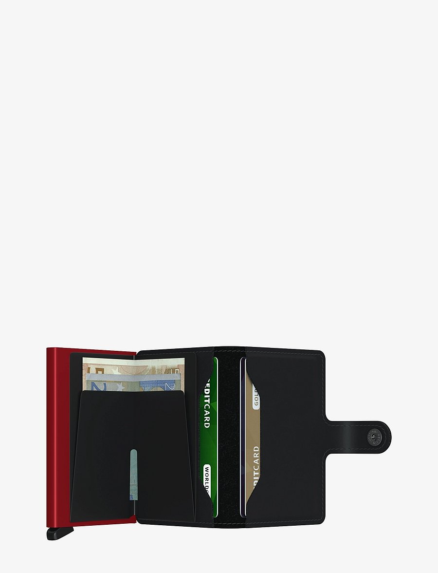 Secrid - Miniwallet - korthållare - matte black & red - 2