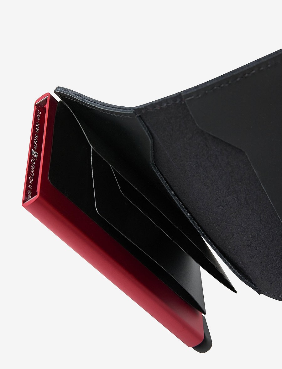 Secrid - Miniwallet - korthållare - matte black & red - 5