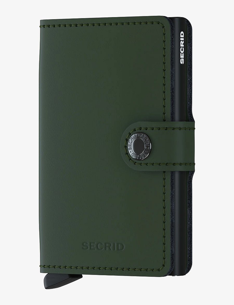 Secrid - Miniwallet - korthållare - matte green-black - 0