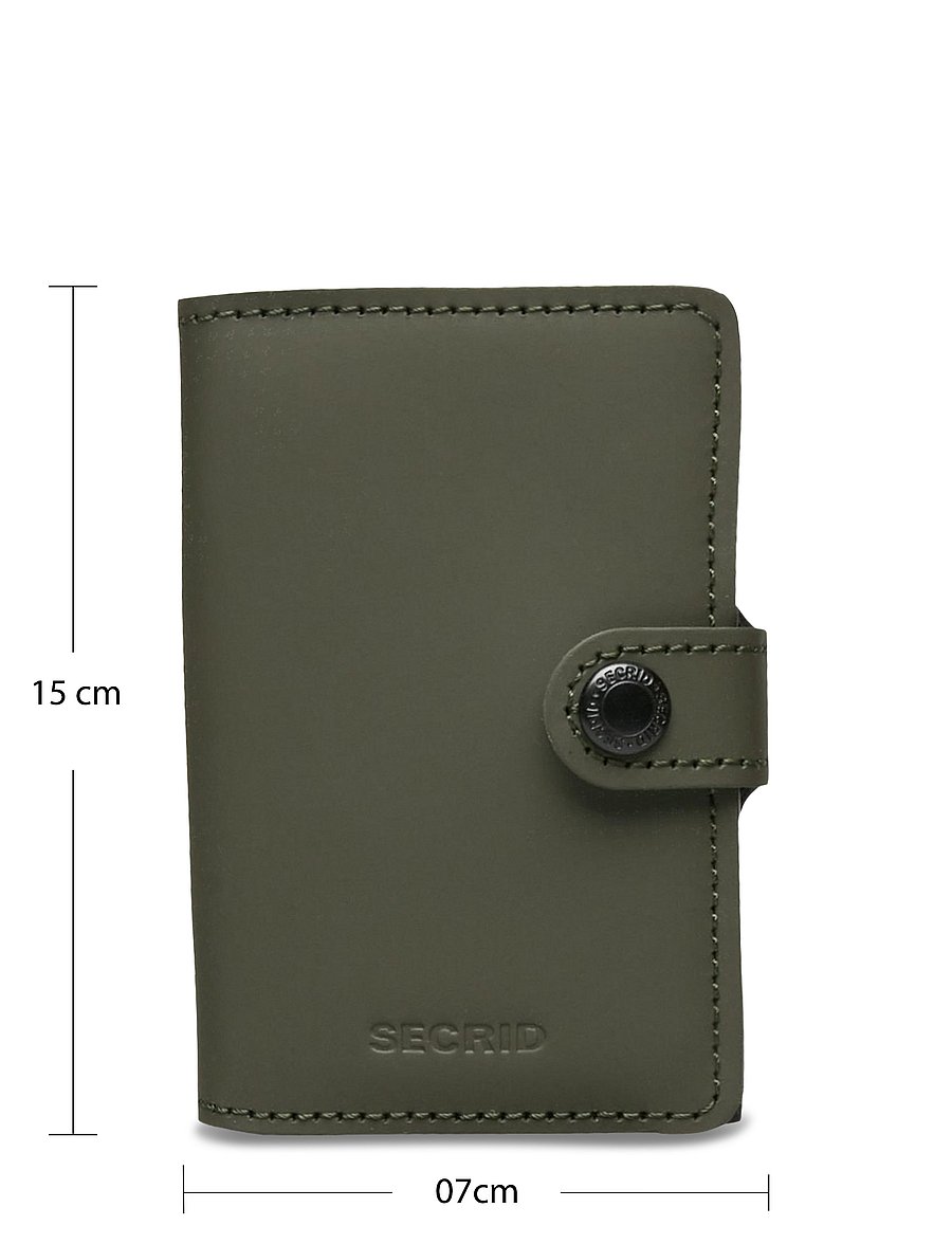 Secrid - Miniwallet - korthållare - matte green-black - 5