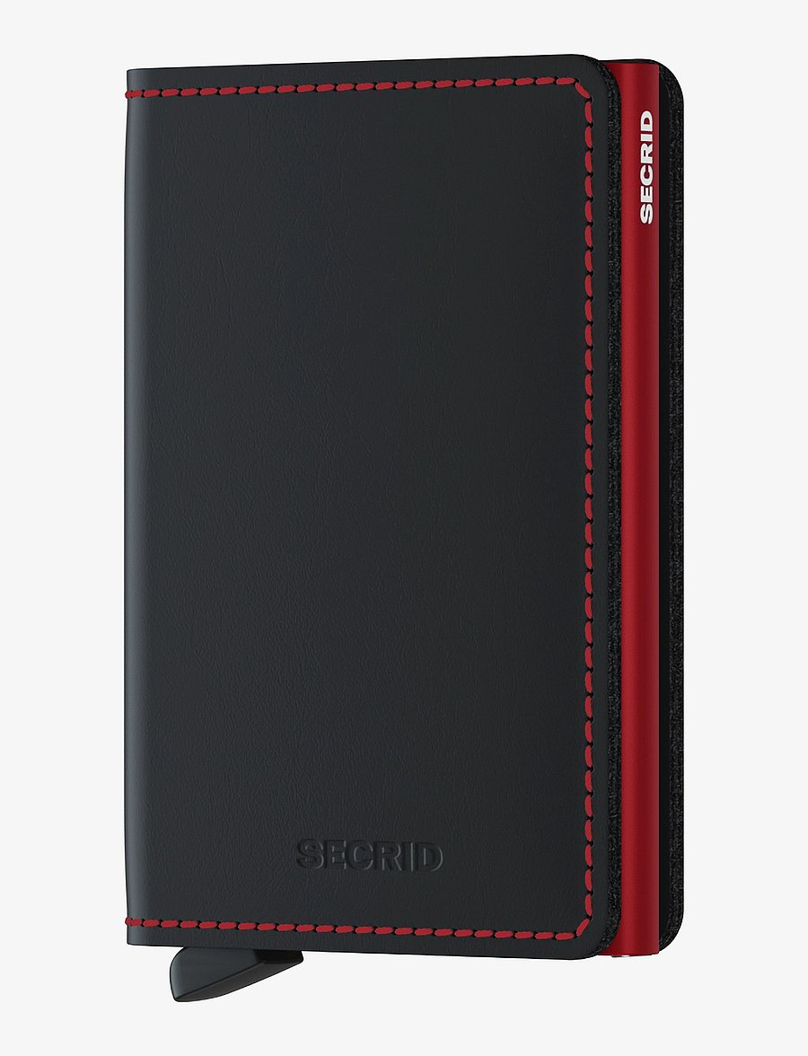 Secrid - Slimwallet - plånböcker - matte black & red - 0