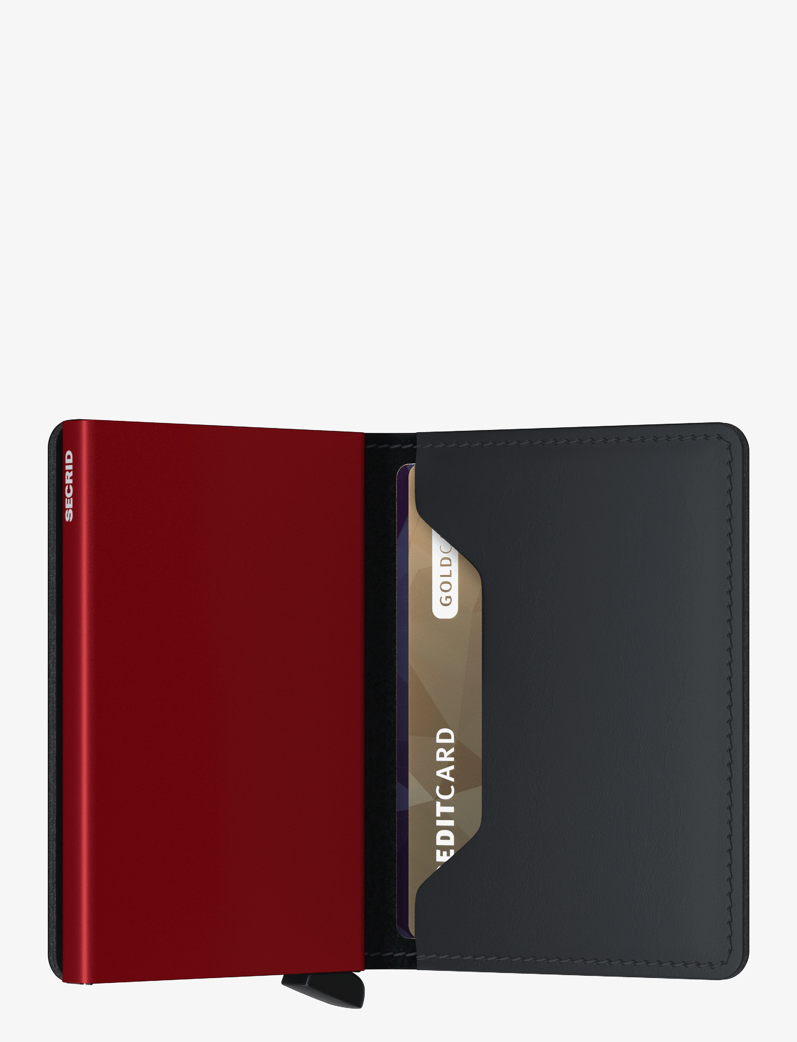 Secrid - Slimwallet - plånböcker - matte black & red - 3